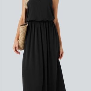 HALARA Classic Black Maxi Dress